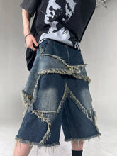 Pantalones cortos de mezclilla con estrellas vintage